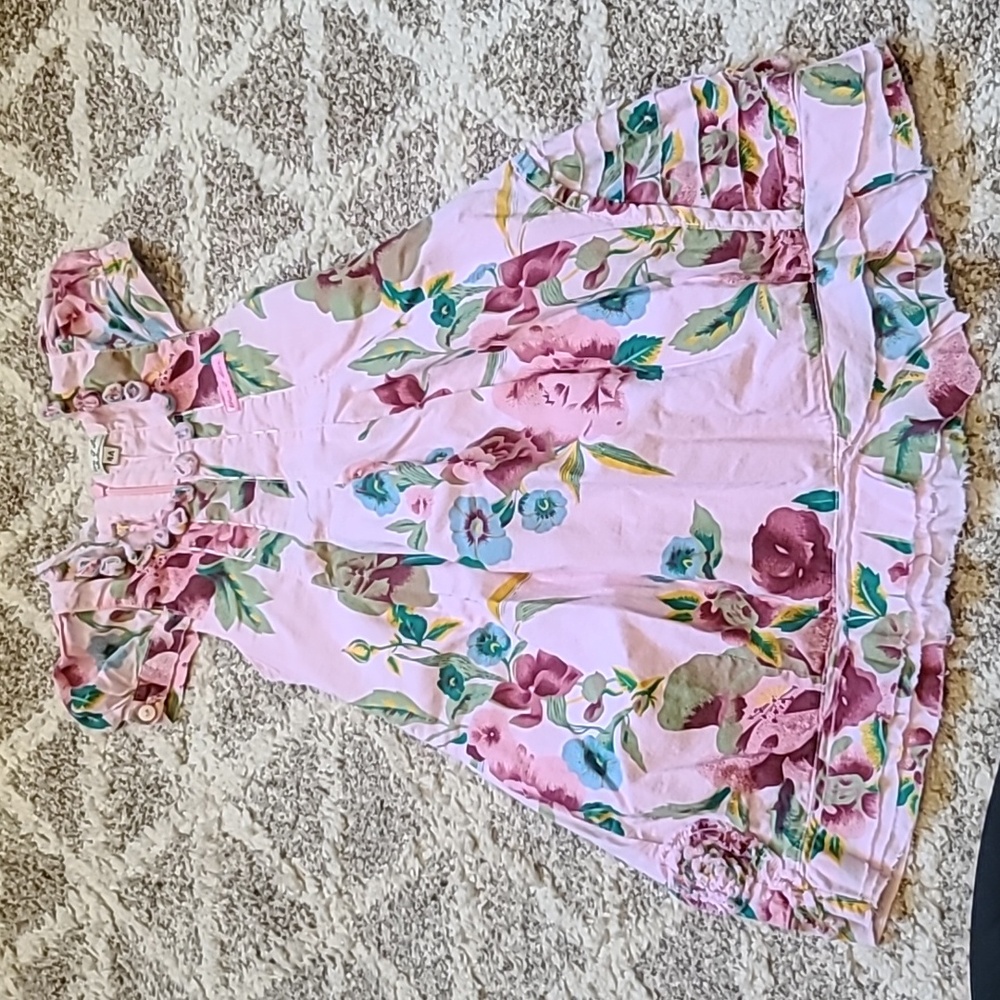 4 for $28 - Eliane et Lena Girls 4A (18-24m) Pink Casual Flower Dress